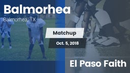 Matchup: Balmorhea High Schoo vs. El Paso Faith 2018