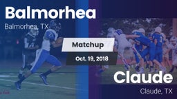 Matchup: Balmorhea High Schoo vs. Claude  2018