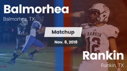 Matchup: Balmorhea High Schoo vs. Rankin  2018