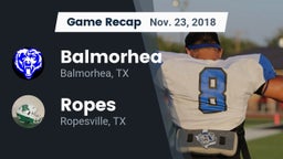 Recap: Balmorhea  vs. Ropes  2018