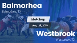 Matchup: Balmorhea High Schoo vs. Westbrook  2019