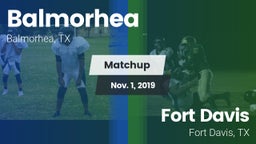 Matchup: Balmorhea High Schoo vs. Fort Davis  2019