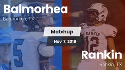 Matchup: Balmorhea High Schoo vs. Rankin  2019