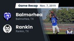 Recap: Balmorhea  vs. Rankin  2019