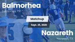 Matchup: Balmorhea High Schoo vs. Nazareth  2020
