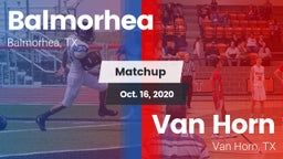 Matchup: Balmorhea High Schoo vs. Van Horn  2020