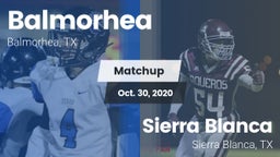 Matchup: Balmorhea High Schoo vs. Sierra Blanca  2020