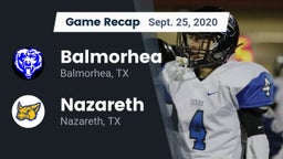 Recap: Balmorhea  vs. Nazareth  2020