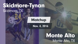 Matchup: Skidmore-Tynan High vs. Monte Alto  2016