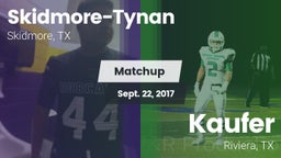 Matchup: Skidmore-Tynan High vs. Kaufer  2017
