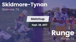 Matchup: Skidmore-Tynan High vs. Runge  2017