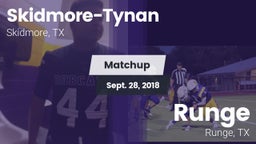 Matchup: Skidmore-Tynan High vs. Runge  2018