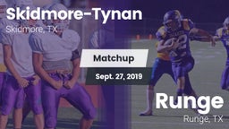Matchup: Skidmore-Tynan High vs. Runge  2019