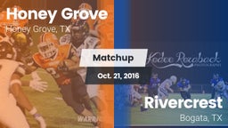 Matchup: Honey Grove High vs. Rivercrest  2016