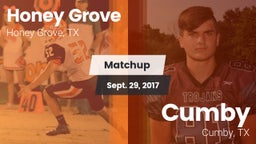 Matchup: Honey Grove High vs. Cumby  2017