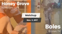 Matchup: Honey Grove High vs. Boles  2017