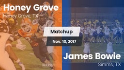 Matchup: Honey Grove High vs. James Bowie  2017