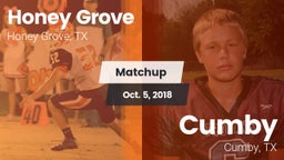 Matchup: Honey Grove High vs. Cumby  2018