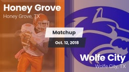 Matchup: Honey Grove High vs. Wolfe City  2018
