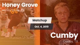 Matchup: Honey Grove High vs. Cumby  2019
