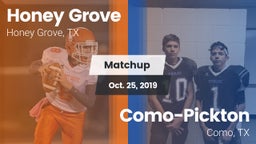 Matchup: Honey Grove High vs. Como-Pickton  2019