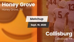 Matchup: Honey Grove High vs. Callisburg  2020