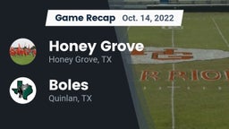 Recap: Honey Grove  vs. Boles  2022