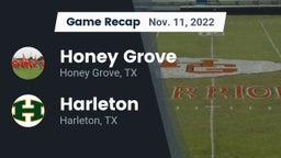 Recap: Honey Grove  vs. Harleton  2022