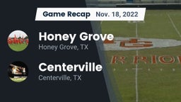 Recap: Honey Grove  vs. Centerville  2022