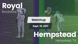 Matchup: Royal  vs. Hempstead  2017