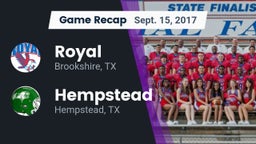 Recap: Royal  vs. Hempstead  2017