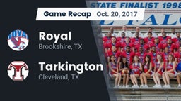 Recap: Royal  vs. Tarkington  2017