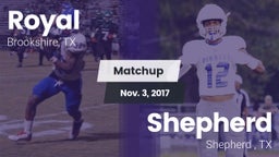 Matchup: Royal  vs. Shepherd  2017