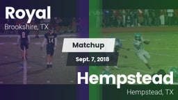 Matchup: Royal  vs. Hempstead  2018
