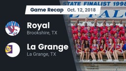 Recap: Royal  vs. La Grange  2018
