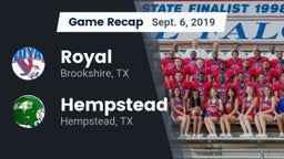 Recap: Royal  vs. Hempstead  2019