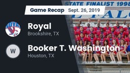 Recap: Royal  vs. Booker T. Washington  2019