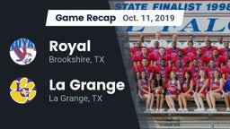 Recap: Royal  vs. La Grange  2019