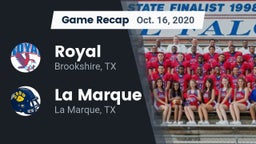 Recap: Royal  vs. La Marque  2020