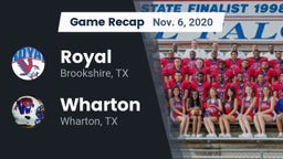 Recap: Royal  vs. Wharton  2020