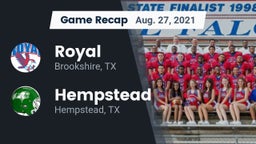 Recap: Royal  vs. Hempstead  2021