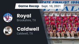 Recap: Royal  vs. Caldwell  2021