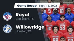 Recap: Royal  vs. Willowridge  2022