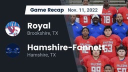 Recap: Royal  vs. Hamshire-Fannett  2022