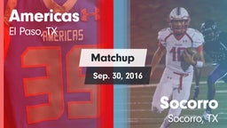 Matchup: Americas  vs. Socorro  2016
