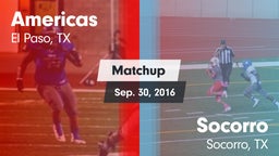 Matchup: Americas  vs. Socorro  2015