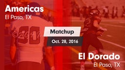 Matchup: Americas  vs. El Dorado  2016