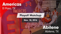 Matchup: Americas  vs. Abilene  2016