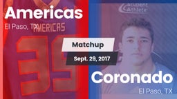Matchup: Americas  vs. Coronado  2017