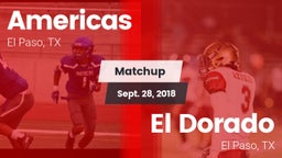 Matchup: Americas  vs. El Dorado  2018